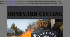 Desktop Screenshot of boneyardcycling.com